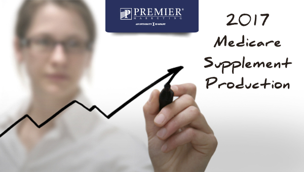 Premier Marketing® An Integrity Company (logo) | 2017 Medicare Supplement Production has experienced rapid growth