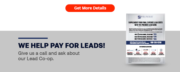 Get More Details (button) | We help pay for eads! Give us a call and ask about our Lead Co-op. 