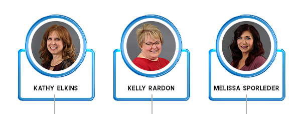 Kathy Elkins | Kelly Rardon | Melissa Sporleder